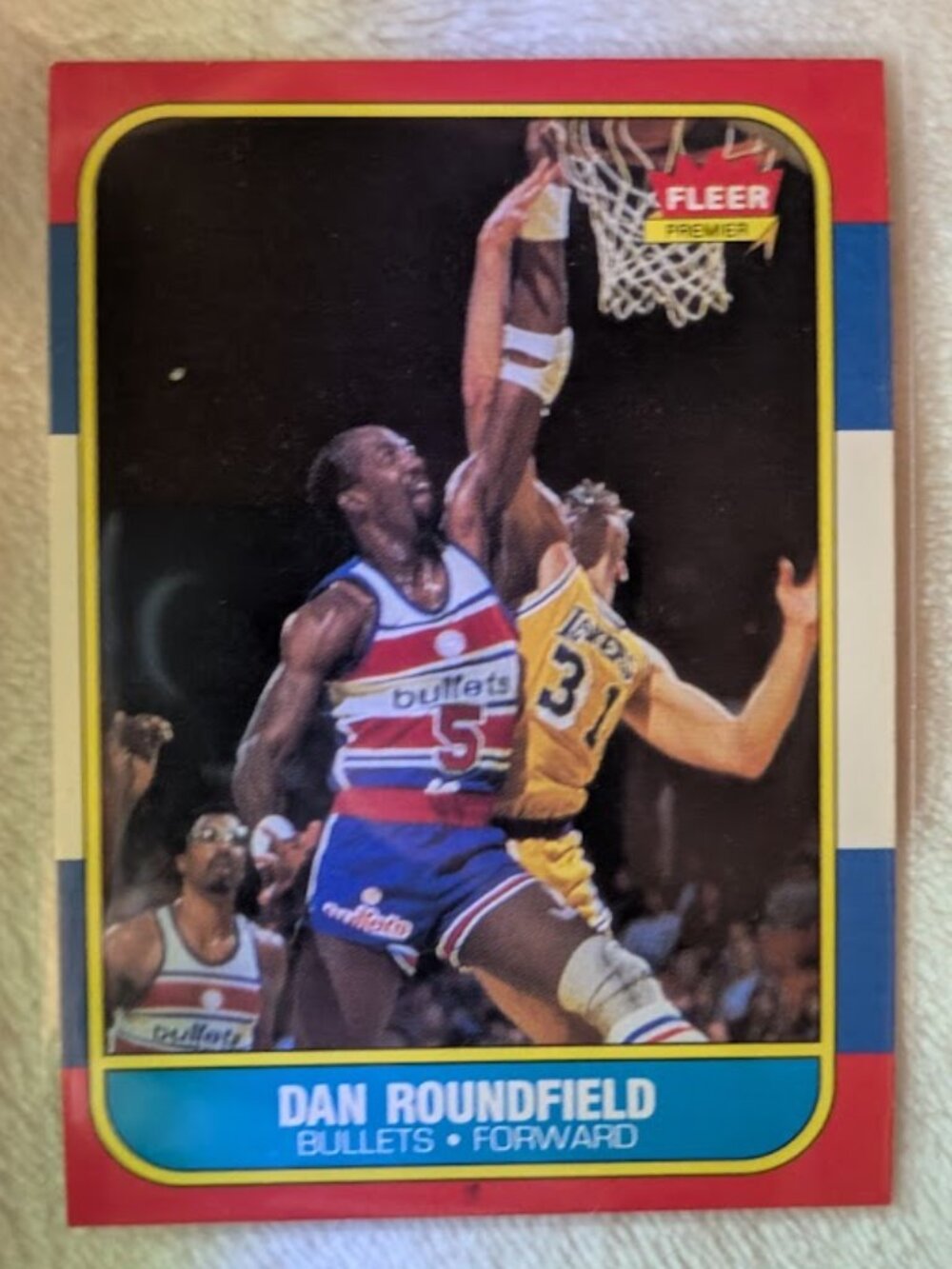 1986 Fleer DAN ROUNDFIELD #95